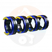 Ролик приводной d1,0мм ф37мм алюминий U-образная канавка сине-желтая (4 шт) // 092-002771-00010