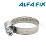 Хомут червячный нерж. 20-32/09W2 (10 шт) Alfa Fix