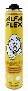 Пена пистолетная «ALFA Flex Profi» всесезонная, до 65л в упак.по 4 шт. и по 12 шт.