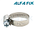 Хомут червячный нерж. 16-27/09W2 (10 шт) Alfa Fix