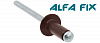 Заклепки комбинированные 3,2х 8 RAL 8017 темно-коричневые (1 000 шт) Alfa Fix