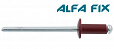Заклепки комбинированные 3,2х 8 RAL 3005 винно-красный (1 000 шт) Alfa Fix