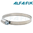 Хомут червячный нерж. 60-80/09W2 (10 шт) Alfa Fix