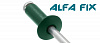 Заклепки комбинированные 3,2х 8 RAL 6005 темно-зеленые (1 000 шт) Alfa Fix