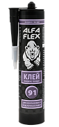 Клей жидкие гвозди ALFA Flex 91, для монтажных и отделочных работ, бежевый, 280 мл 1 шт.