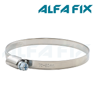 Хомут червячный нерж. 70-90/09W2 ( 5 шт) Alfa Fix