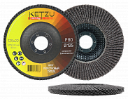 Круг лепестковый 125х22  Р80 СА Т29  (10шт) // KETZU