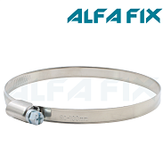 Хомут червячный нерж. 80-100/09W2 ( 5 шт) Alfa Fix