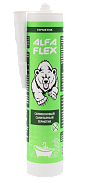 Герметик силиконовый санитарный «ALFA Flex» белый, 280 мл