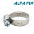 Хомут червячный нерж. 16-25/09W2 (10 шт) Alfa Fix