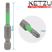 Бита Tx20-50 мм сталь S2 магнитная torsion KETZU (конт. 10 шт)