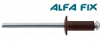 Заклепки комбинированные 3,2х 8 RAL 8017 темно-коричневые (1 000 шт) Alfa Fix