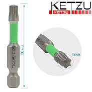 Бита Tx30-50 мм сталь S2 магнитная torsion KETZU (конт. 10 шт)