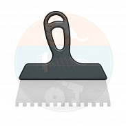 Шпатель зубчатый «Эксперт» из нерж.стали 200мм 8х8мм