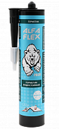 Герметик каучуковый прозрачный, Alfa Flex водостойкий, 300 мл 