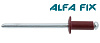 Заклепки комбинированные 4,0х10 RAL 3005 винно-красный (1 000 шт) Alfa Fix