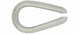 Коуш для стал. канатов оцинк.  8 мм DIN 6899 (10шт) Alfa Fix