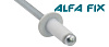 Заклепки комбинированные 4,0х10 RAL 9003 белые (1 000 шт) Alfa Fix